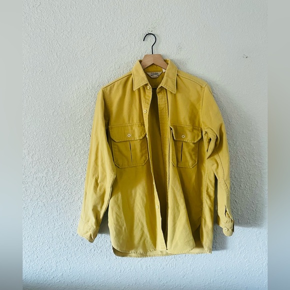 Vintage | Jackets & Coats | Vintage Mustard Yellow Shacket | Poshmark